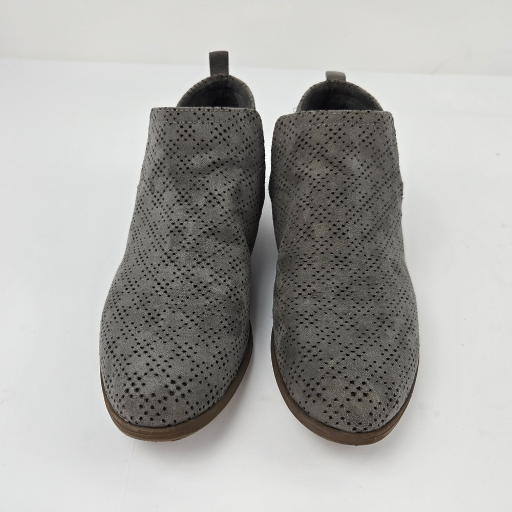 Dr. Scholl's Charcoal Perforated Ankle Boots